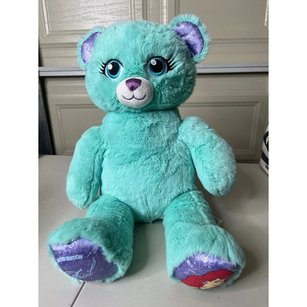 Build-A-Bear Disney Ariel  Limited Edition 16” Plush The Little Mermaid Teal
